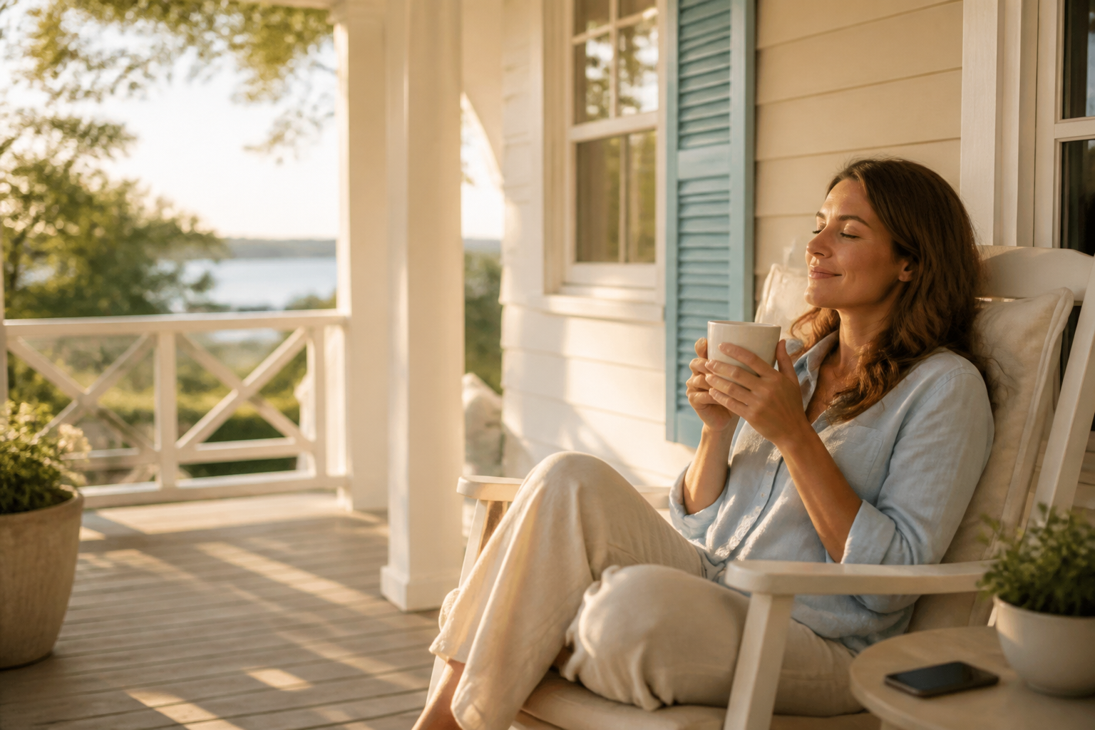 A relaxed owner enjoying free time while their portfolio runs smoothly